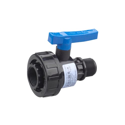 ПНД Кран шар 3/4 гш ПЭ PN10, ПОЛИТЭК, 8/40