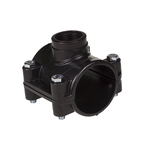 ПНД седелка ПЭ с внутр. труб. рез. 50-3/4 4болта, обж, ПОЛИТЭК, 1/35