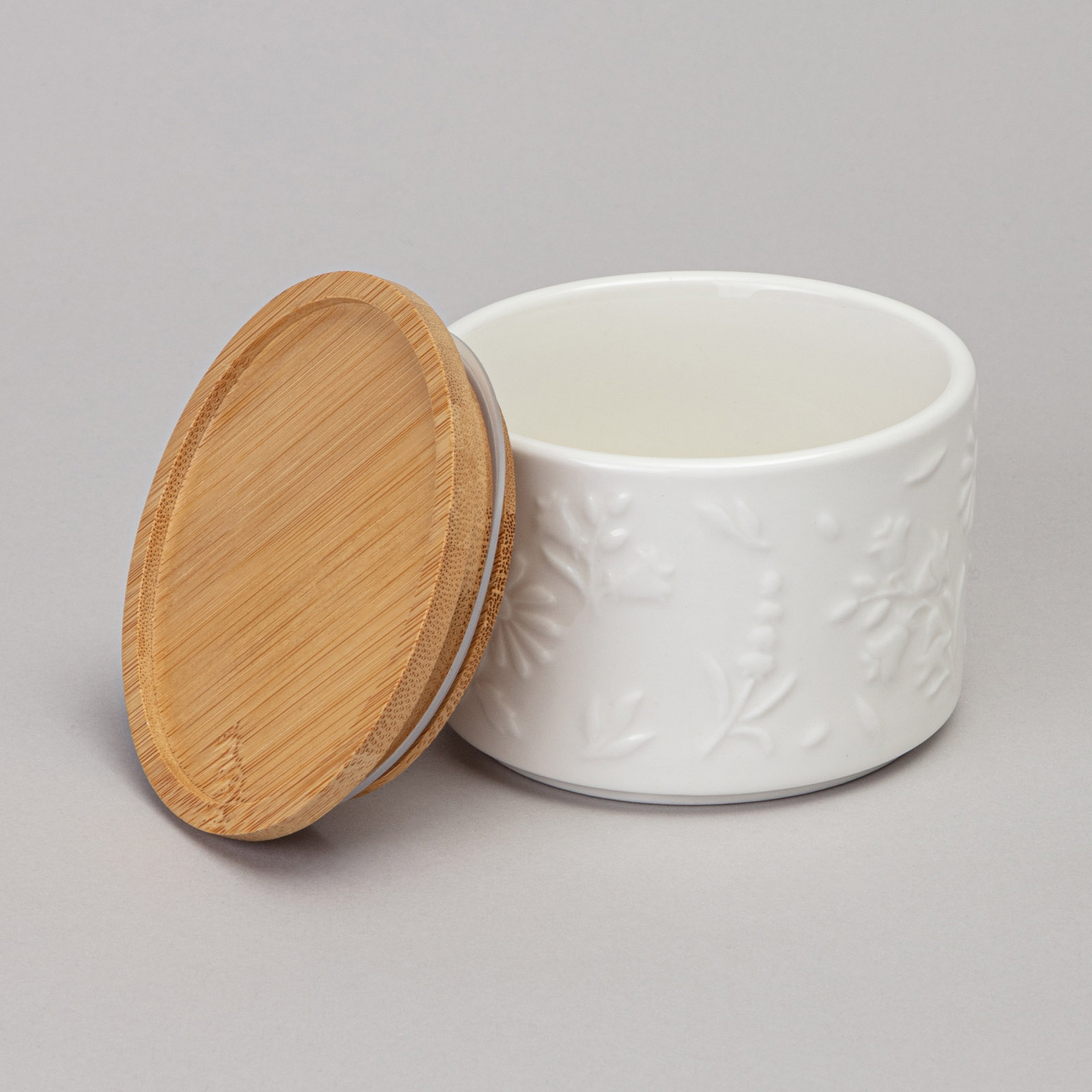 НАБОР БАНОК LEFARD, FLOWERS STORY, С ДЕРЕВ. КРЫШКОЙ 2 ШТ. 9*6, 5 СМ 225 МЛ