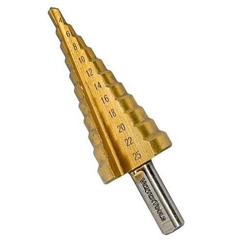 Сверло ступенчатое 4х25 vertextools 4-25