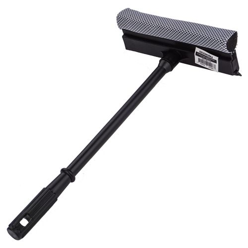 Окномойка с пластиковой ручкой 41см, резинка 20см, насадка поролон, 1/100