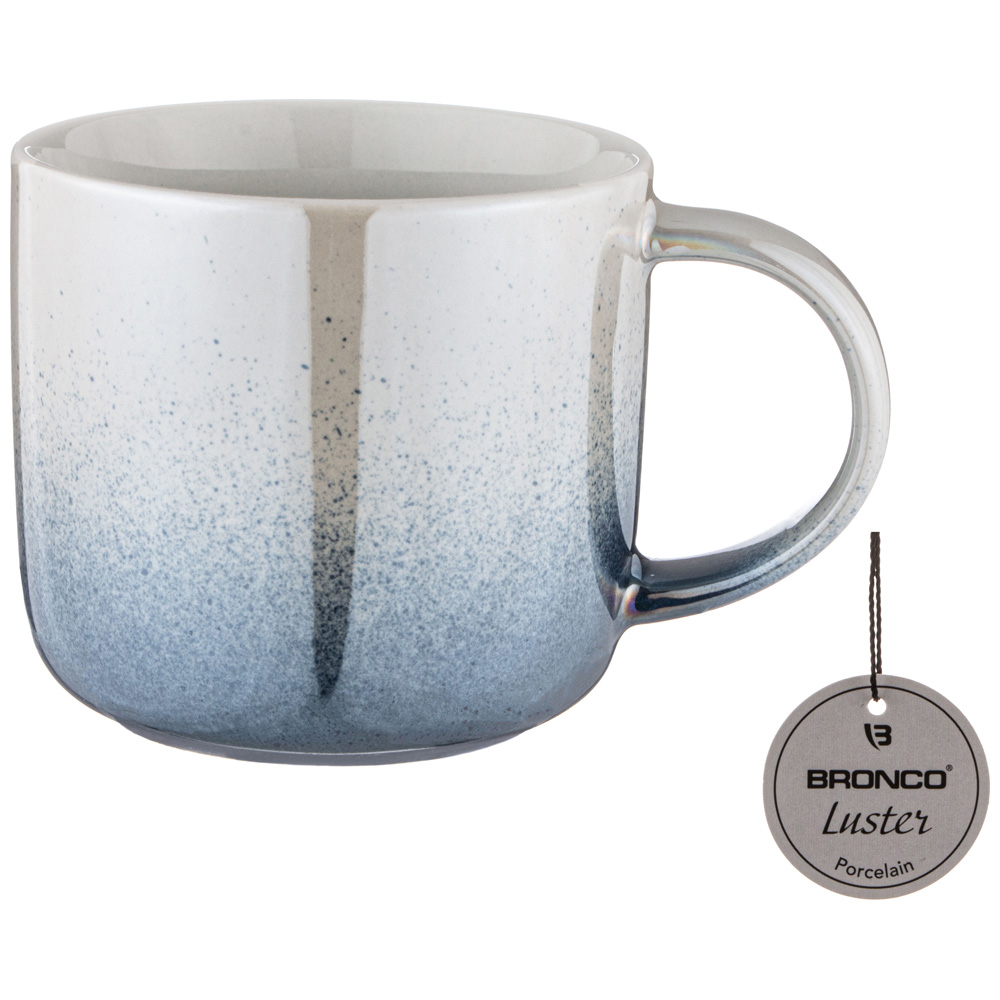 КРУЖКА BRONCO, GLOSS, 440 МЛ ТЕМНО-СЕРАЯ, МАЛ=4ШТ./КОР=24ШТ.