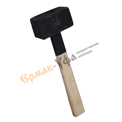 Кувалда 1,5кг литая с деревянной ручкой, 1/1