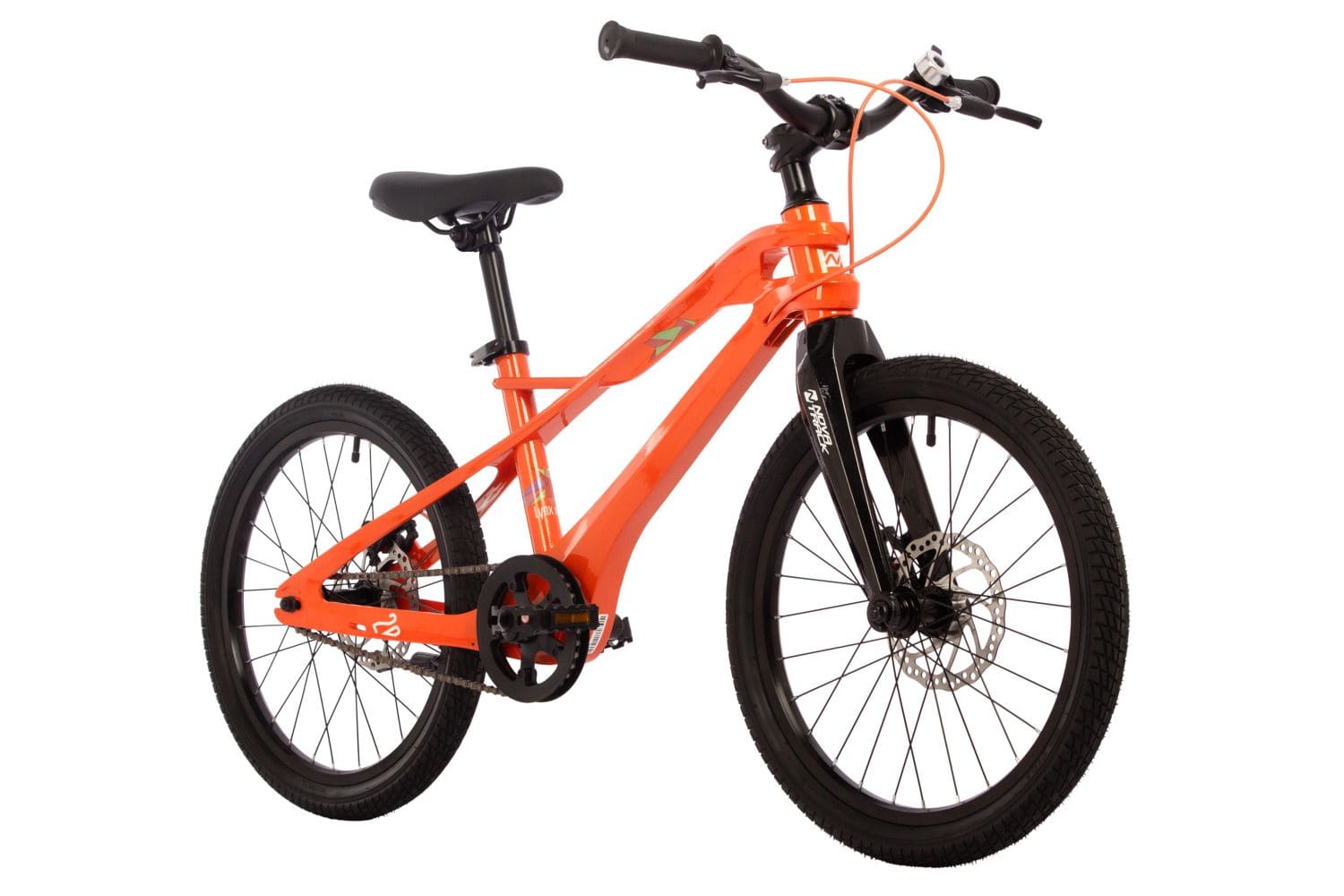 Велосипед NOVATRACK 20 LYNX. Магнезиевая рама, оранж, защ. цепи, диск. тормоз, подножка, 1/1