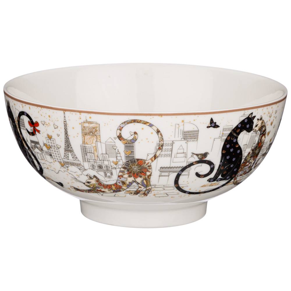 САЛАТНИК - ТАРЕЛКА СУПОВАЯ LEFARD, ПАРИЖСКИЕ КОТЫ, 15*7 СМ 650 МЛ, КОР=36ШТ.