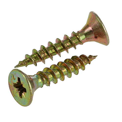 Шуруп для дерева 3,5*20, желтый цинк, 500шт, 1/18