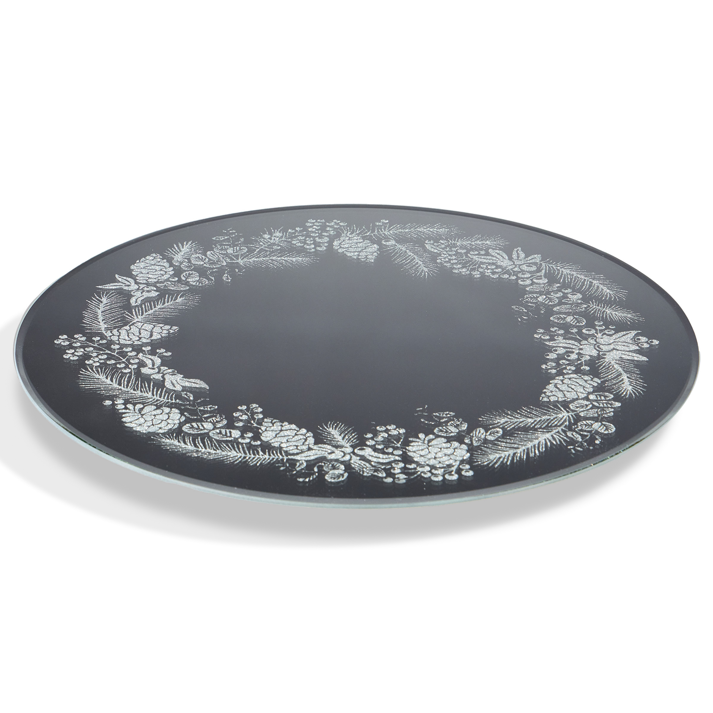 ТОРТОВНИЦА ВРАЩАЮЩАЯСЯ, SILVER MIRROR, 30 СМ