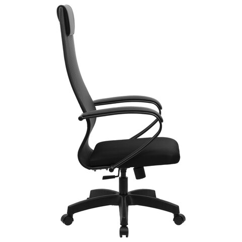 Кресло офисное BRABIX PREMIUM, Ultimate EX-800, пластик, плотная двойная сетка Х2, черное, 532914