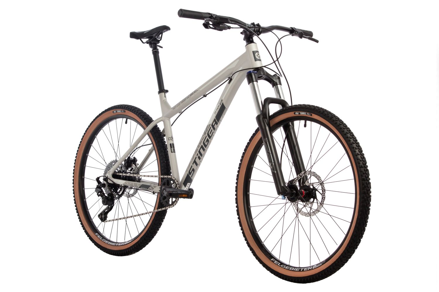 Велосипед STINGER 27.5, PYTHON EVO серый, алюминий, размер 16,