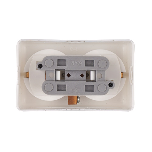 Розетка ОП 2-местн с/з РА16-011, Беларусь, 1/60