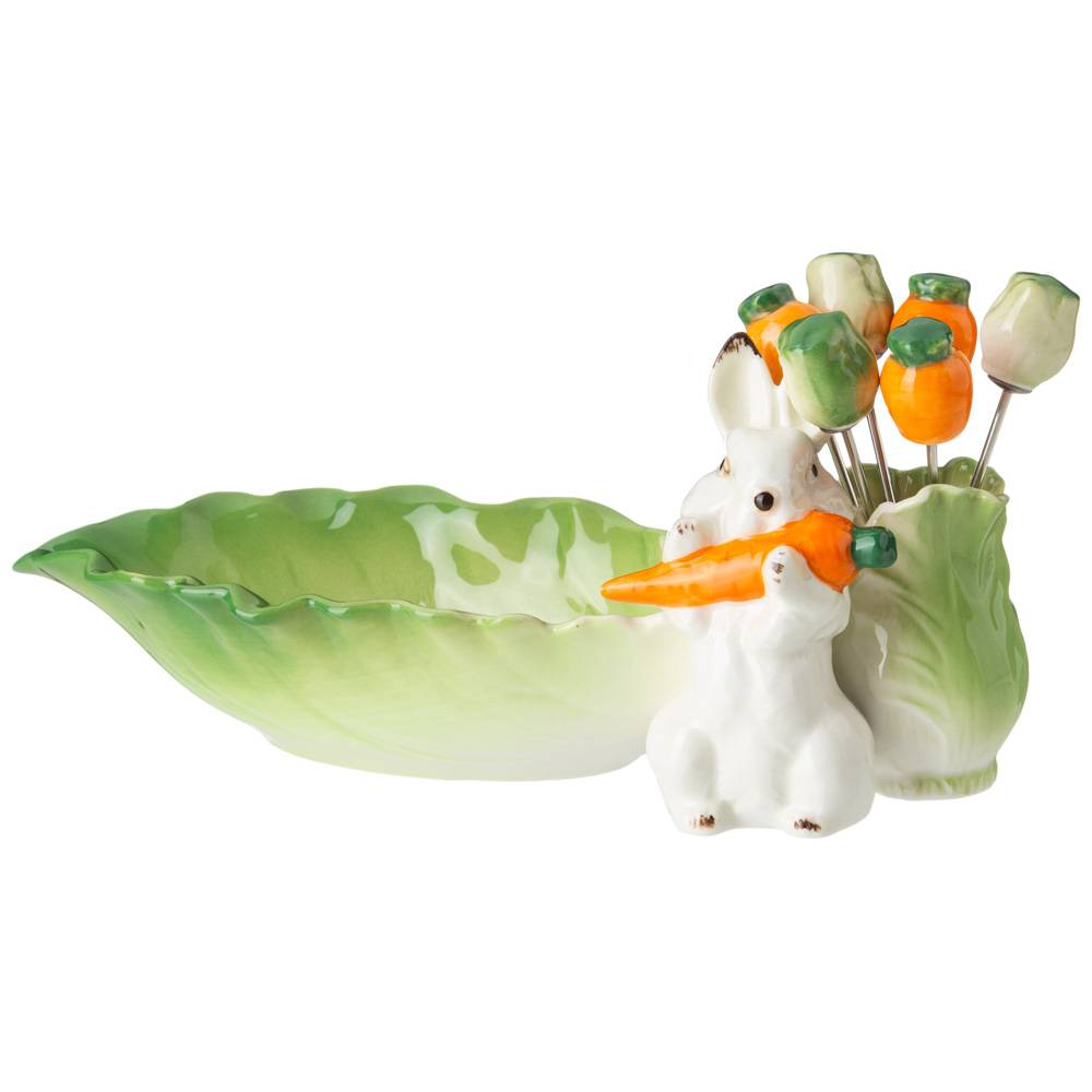 БЛЮДО LEFARD, КРОЛИК, 21 СМ, 6 ВИЛОЧЕК, КОР=48ШТ.