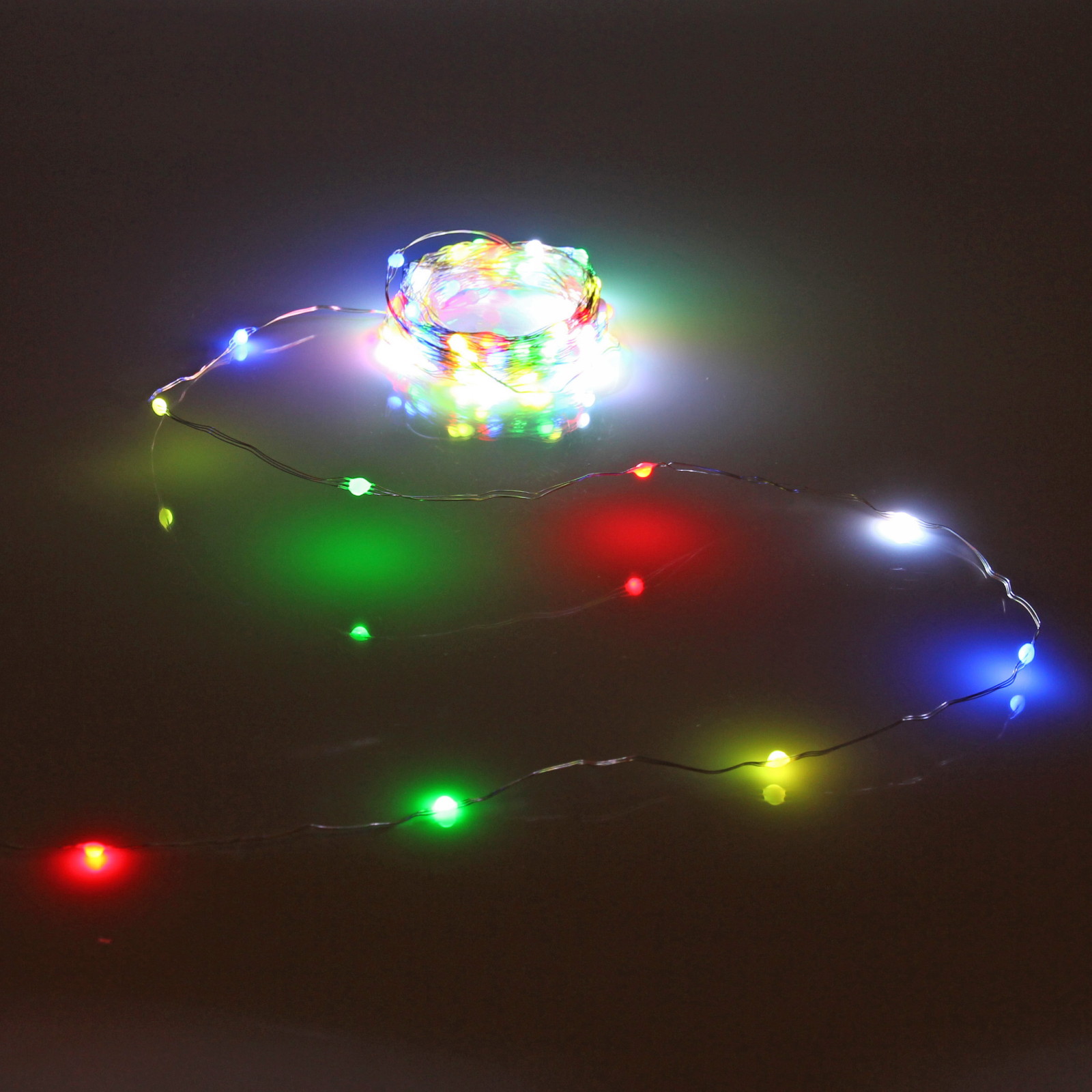 Гирлянда для дома НИТЬ "Magnificent" 20 м 200 ламп LED, прозрачн.пров, более 8 реж, с пультом Д/У, IP-20, RGB (USB)