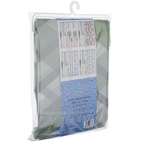 Штора для ванной комнаты PEVA180х180см А-082-7 цвета в ассортименте, 1/72