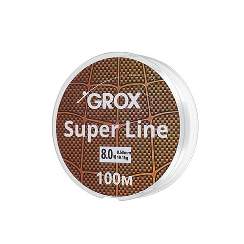 Леска GROX Super Line Универсальная 0,50х100м, 19,1кг 1/500