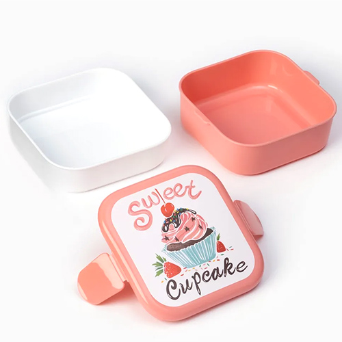 Контейнер для обеда 0.4, 0.4 л IDEA М 1232, капкейки