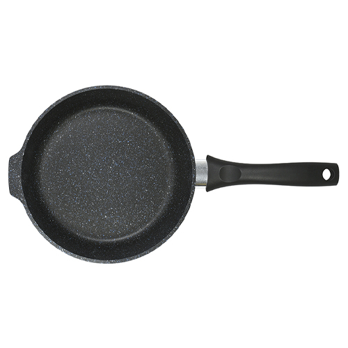 Сковорода 20см, глубокая, с ручкой АП KUKMARA, линия Granit, black, 1/6
