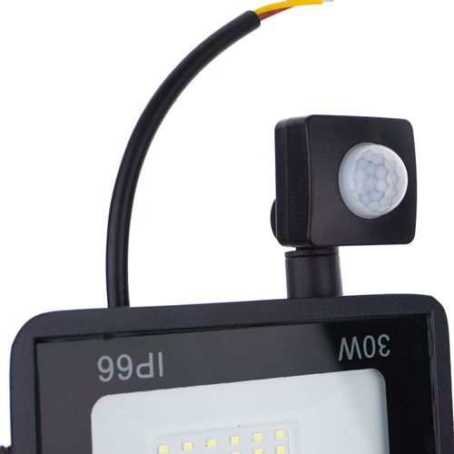 Прожектор светодиодный с датчиком движения 30W, 1/30