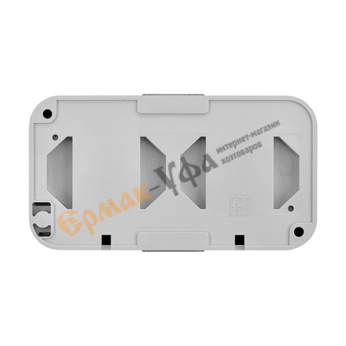 Розетка РА16-302, 02, 2ОП IP54 Пралеска Аква, СЕРАЯ, 1/8/24