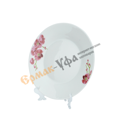 Тарелка плоская 17,5см фарфор Орхидея т7-88837ц, 12/96