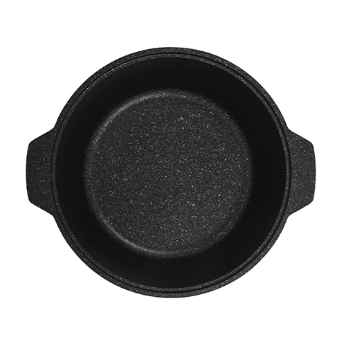 Кастрюля жаровня 5. 0 л, со стеклянной крышкой, d-28 см АП жмт528а KUKMARA, темный мрамор, 1/4