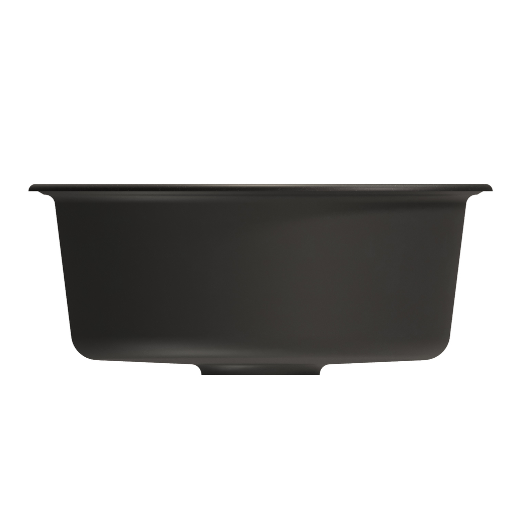 Мойкa ML-GM09 круглая, ультра-черная, 344, 510 мм, глуб. чаши 190 NEW