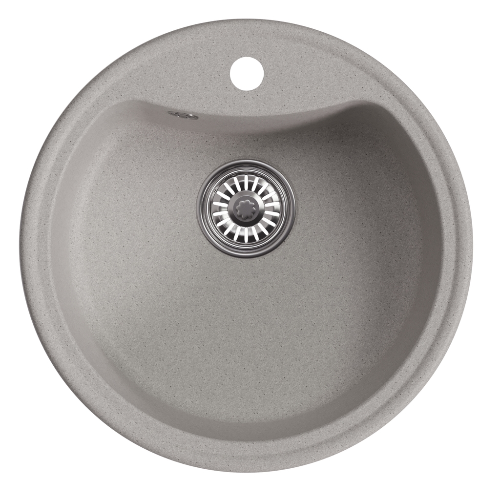 Мойкa ML-GM09 круглая, серая, 310, 510 мм, глуб. чаши 190 NEW