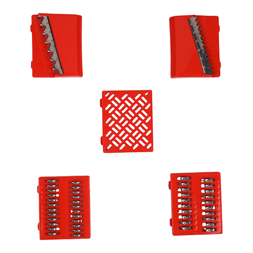 Овощерезка красная 6 ножей, полипропилен