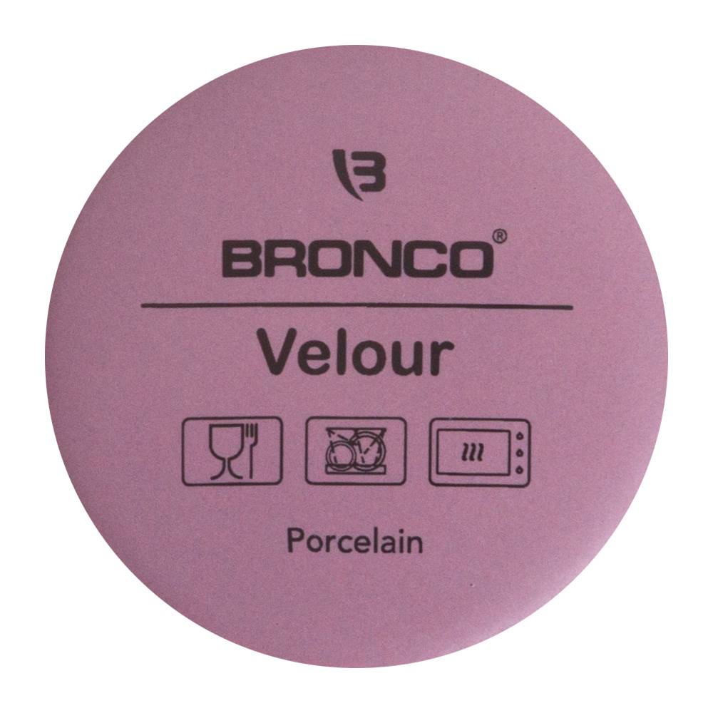КРУЖКА BRONCO, VELOUR, 400 МЛ ТЕМНО-ЛИЛОВАЯ, МАЛ=4ШТ./КОР=24ШТ.