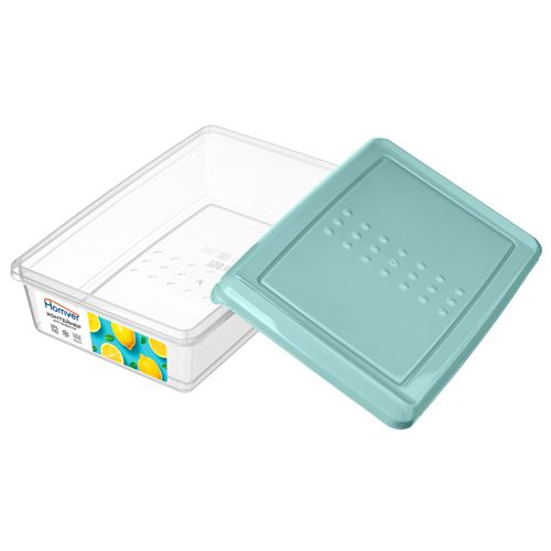 Контейнер для продуктов Асти прямоугольный 0.75 л, зеленый