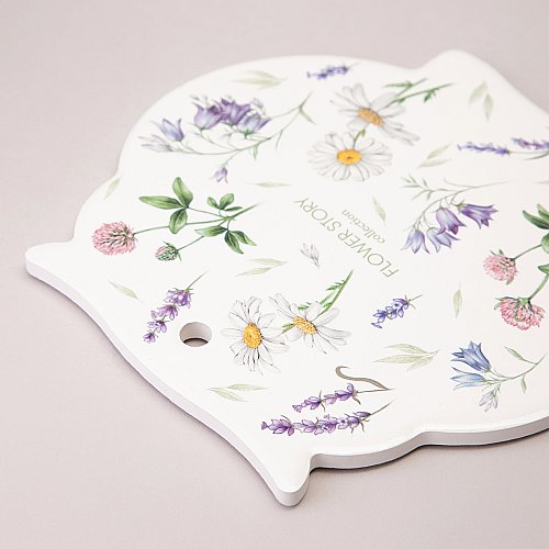 ПОДСТАВКА ПОД ГОРЯЧЕЕ AGNESS "FLOWER STORY" 16*16*1 СМ (КОР=48ШТ.)