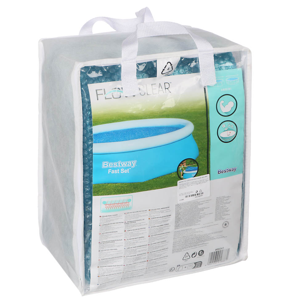 BESTWAY Круглый солнценагревательный тент для бассейна, PE, 305см, 58241