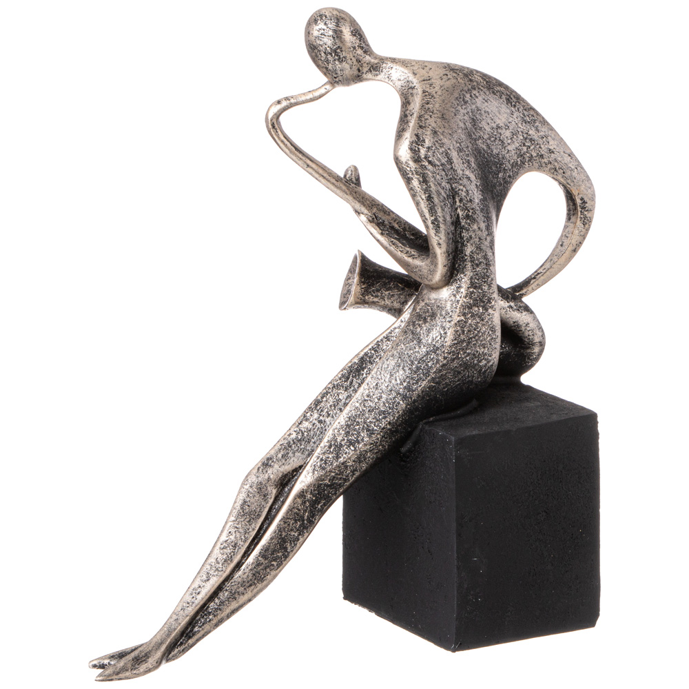 ФИГУРКА ДЕКОРАТИВНАЯ, АБСТРАКЦИЯ. САКСОФОНИСТ, 20, 8Х9Х21, 5 СМ