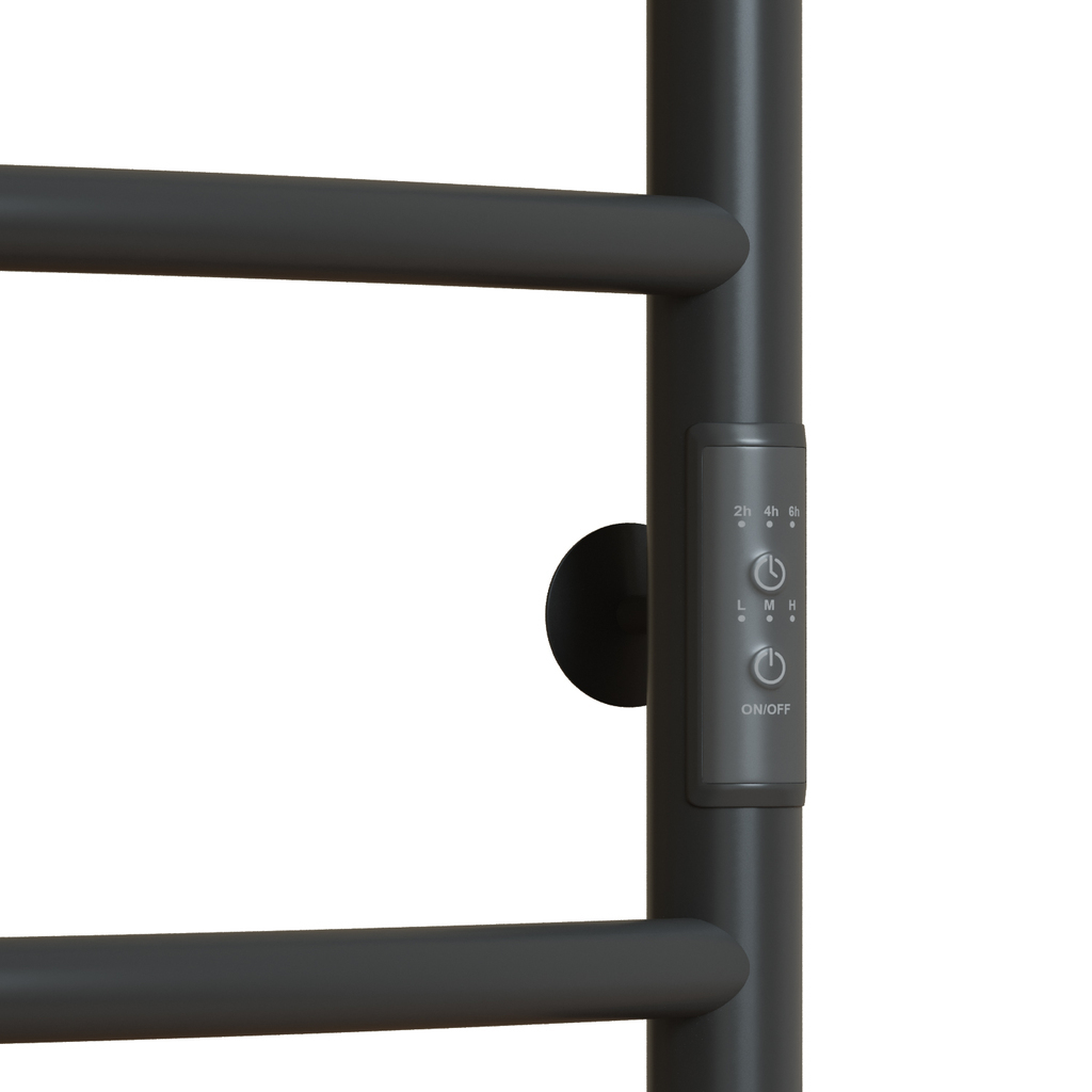 Полотенцесушитель MIXLINE CAPELLA 60х50, таймер, 201 Вт, 4 перекладины электрический ГРАФИТ