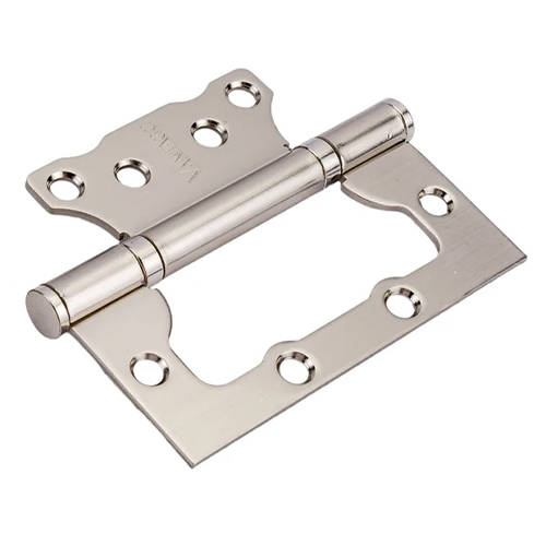 Петля дверная накладная СТАНДАРТ 100х63х2мм 2BB SN без врезки никель, цена за штуку, 1/20/100