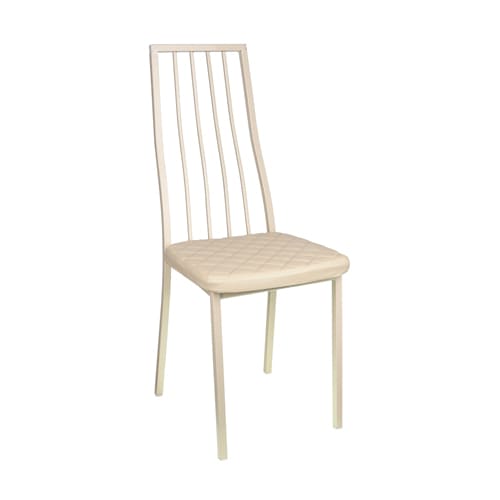 Стул Дипломат, кож. зам молочный, 56, , ножки:бежевые, 2/8