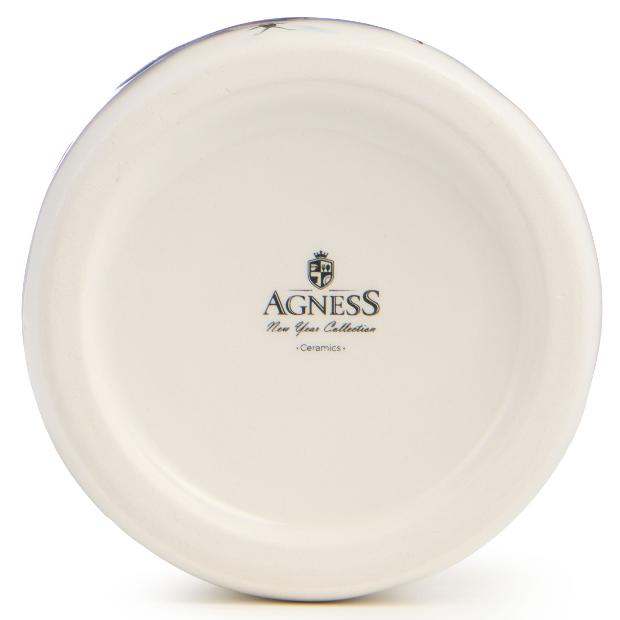 БАНКА AGNESS, С НОВЫМ ГОДОМ!, 10*14 СМ 500 МЛ, КОР=24ШТ.