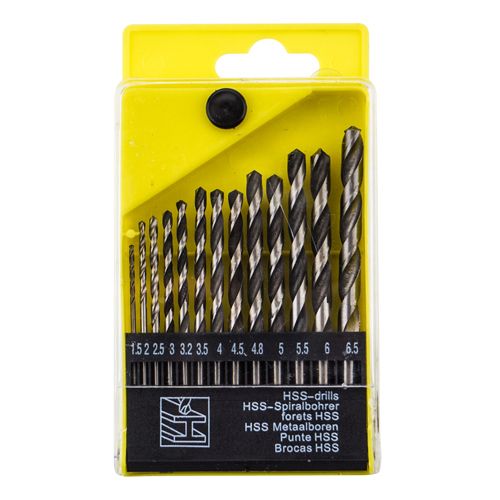 Набор сверл по металлу цилиндрический хвостовик 1. 5-6. 5мм 13 шт Барракуда пластиковый кейс, 1/200