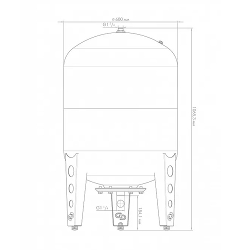 Гидроаккумулятор ВП200 к, Джилекс