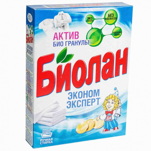 Порошок стиральный Биолан Автомат 0,35кг Эконом эксперт, 24/24