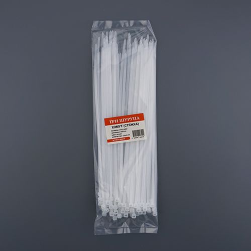 Хомут, стяжка, 250х3,6 нейлон белый 100шт/уп, 1/250