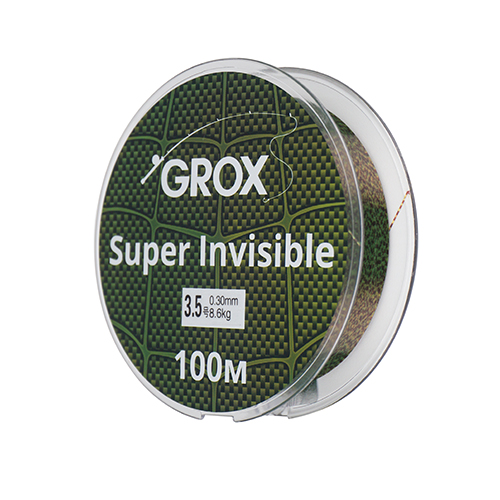 Леска GROX Super invisible 3D хамелеон 0,30х100м, 8,6кг 1/500