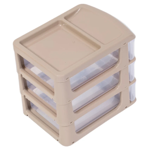 Бокс универсальный IDEA М 2769, мини, 3 секции, капучино