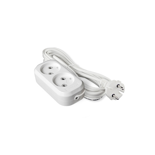 Удлинитель 2-местн 5 м без заземления Универсал У6-011 ШВВП 2х0,75 мм², 1/55