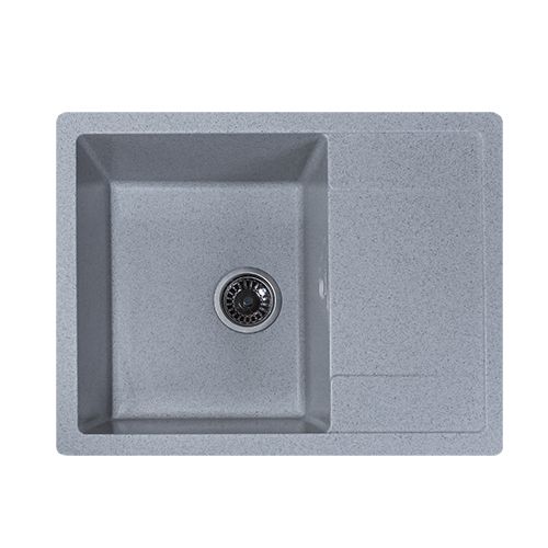 Мойка каменная GranAlliance G-25 64х50см, серый, 1/1