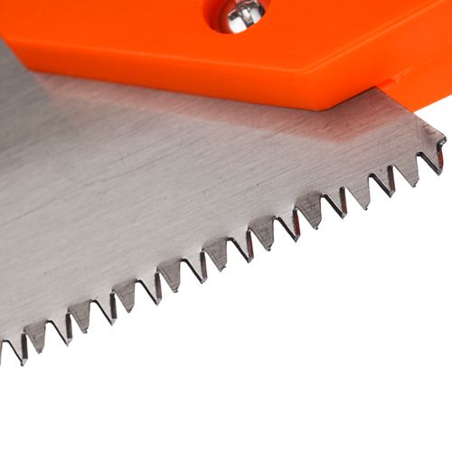 Ножовка по дереву 450мм, 3D зуб 7-8 TPI, пластиковая обрезиненная ручка, 1/48
