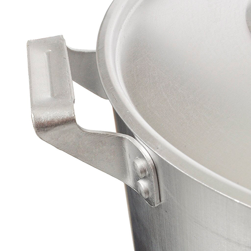 Кастрюля 6,0 л 2 мет. ручки, с крышкой, штампованный алюминий, БЕЛАЯ КАЛИТВА, 1/6