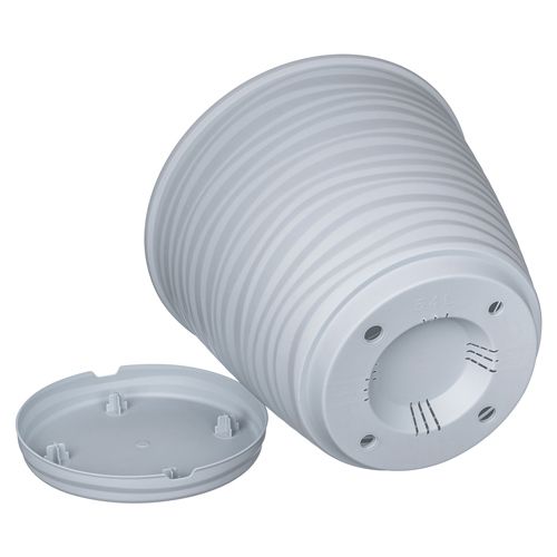 Горшок для цветов Саффрон 225мм, 5,4л с поддоном, серый