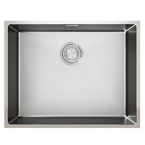 Мойка подст.монтаж 53х43, 3, 0 вып 3 1/2 MIXLINE PRO 22см с сифоном, сатин НАНО декор