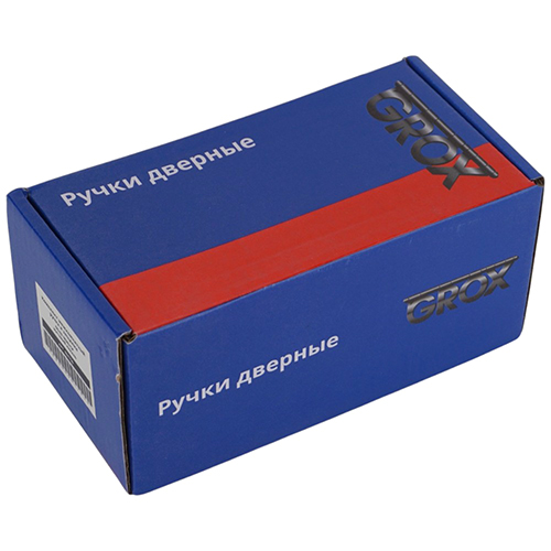 Ручка и защелка комплект GROX OS-02 BL/BL, матовый черный 1/24