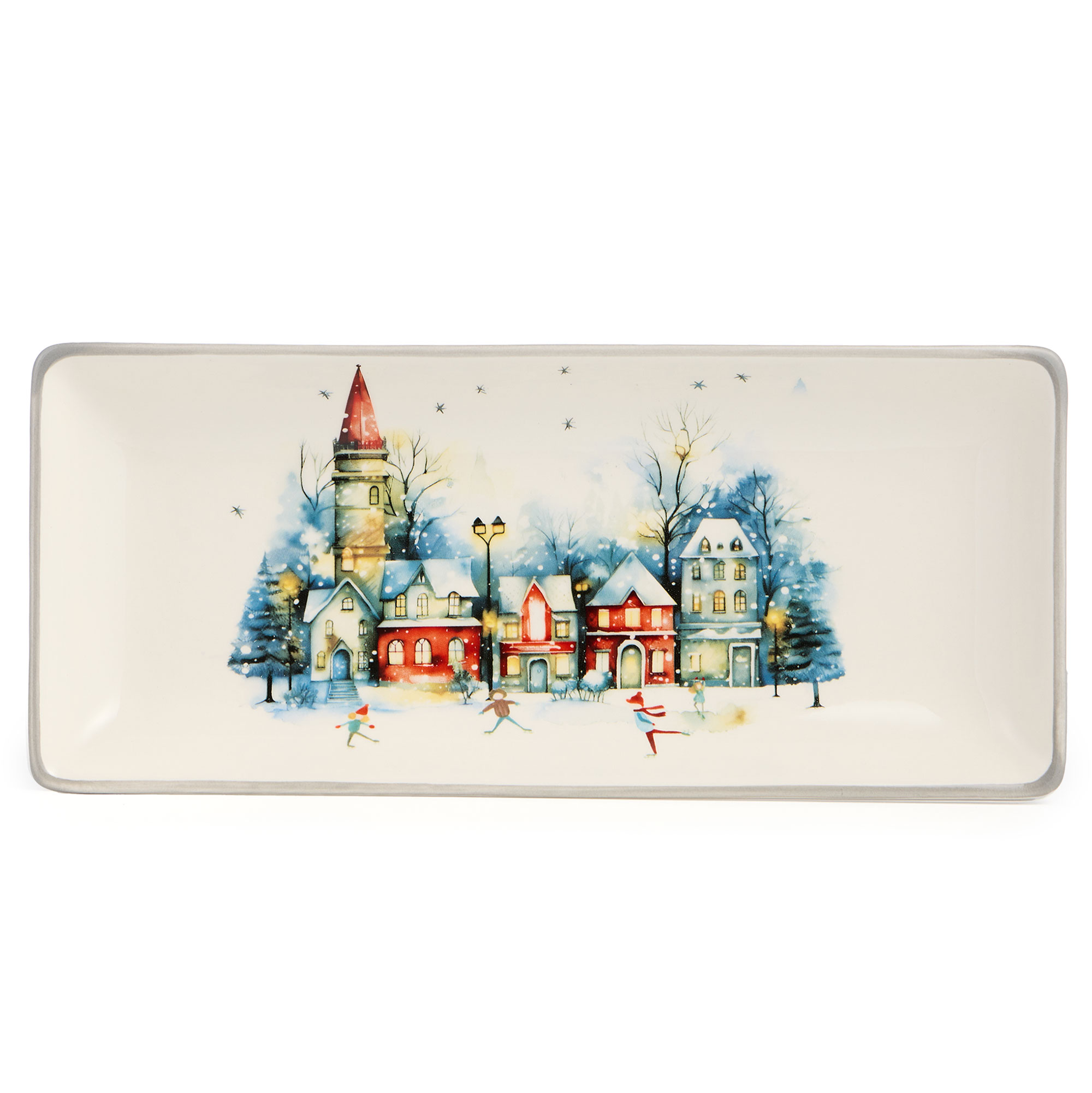 БЛЮДО СЕРВИРОВОЧНОЕ AGNESS, С НОВЫМ ГОДОМ!, 28*12*3 СМ